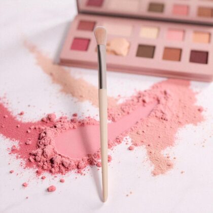 Brocha Para Parpados Color Rosa