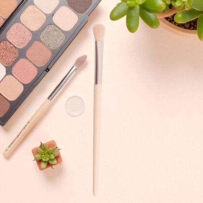 Brocha Para Parpados Color Rosa