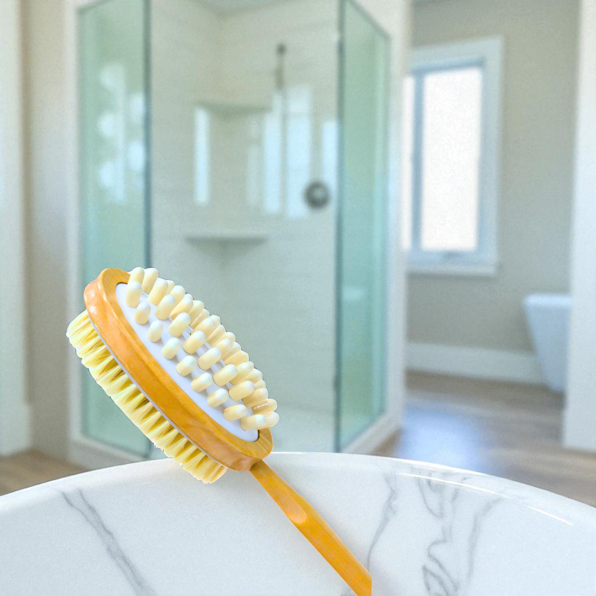 Cepillo De Ducha ovalado Desmontable de madera (PROD0240)_1