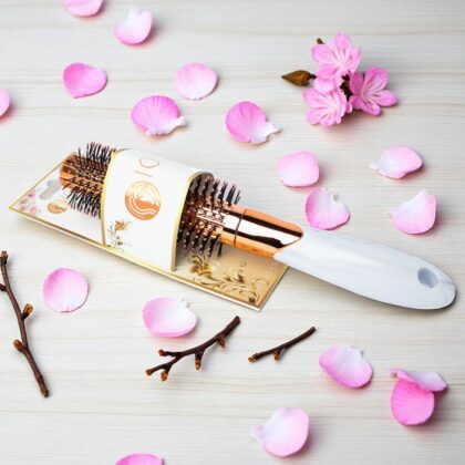 Cepillo Redondo Color Dorado