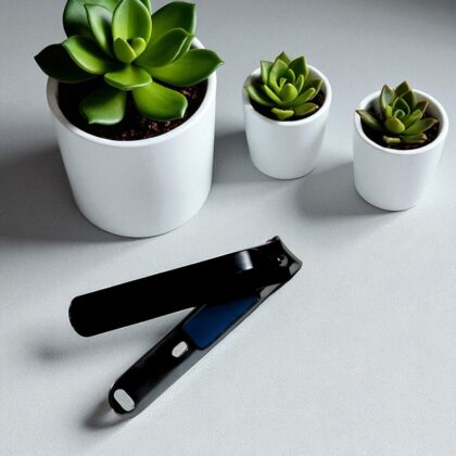 Cortaúñas Plegable de color negro