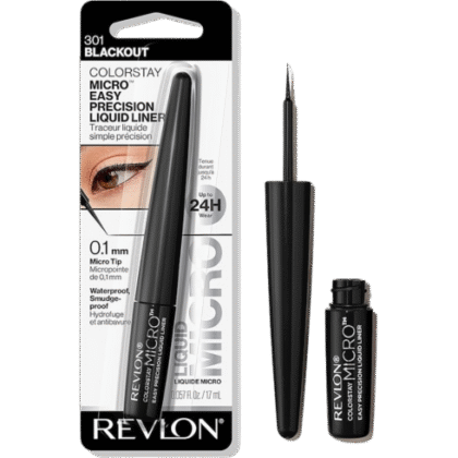 Delineador para Ojos Revlon Colorstay Micro Easy Precision Liquid Liner tono 301 negro 1.7ml