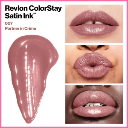 Labial Líquido Revlon ColorStay Satin Ink tono Partner in Crime, n°7