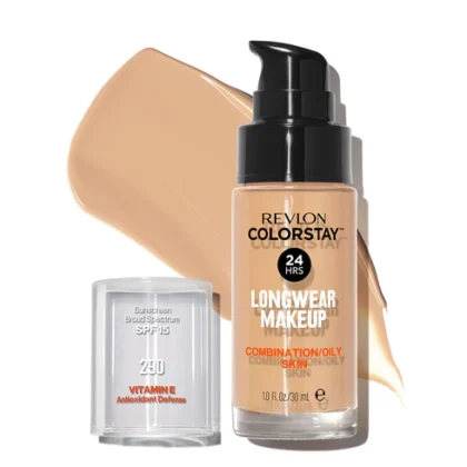 Maquillaje líquido Revlon Colorstay Make Up Piel Mixta a Grasa tono 290 Natural Ochre