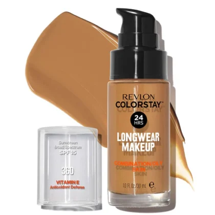Maquillaje líquido Revlon Colorstay Make Up Piel Mixta a Grasa tono Golden Caramel