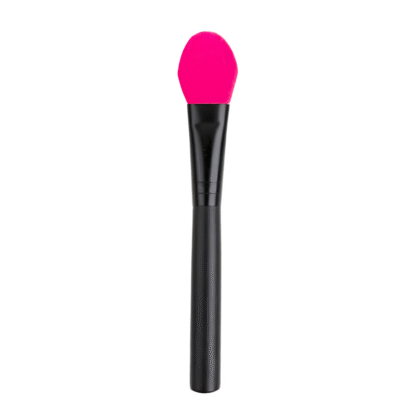 Pincel De Silicona Para Cosmetología Color Negro Con Rosa
