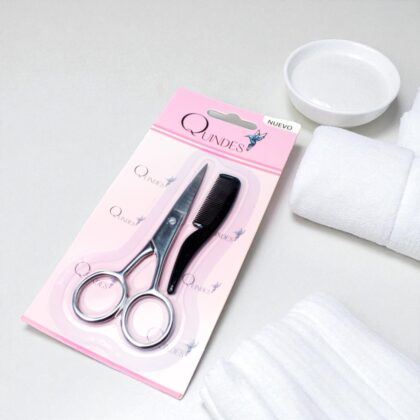 Tijeras de acero inoxidable con peine Incluido