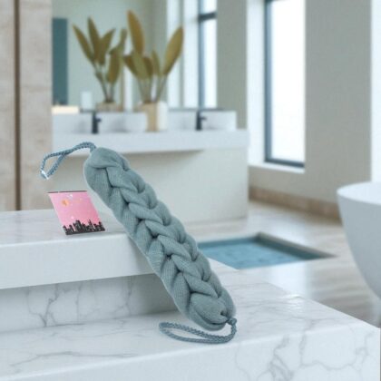 Esponja de Baño Para Espalda Color  Gris Obscuro