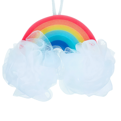 Esponja de Baño en Forma de Arcoíris,