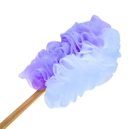 Esponja De Baño Bicolor  Con Mango de Madera