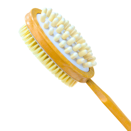 Cepillo de Baño de Madera Con Exfoliante
