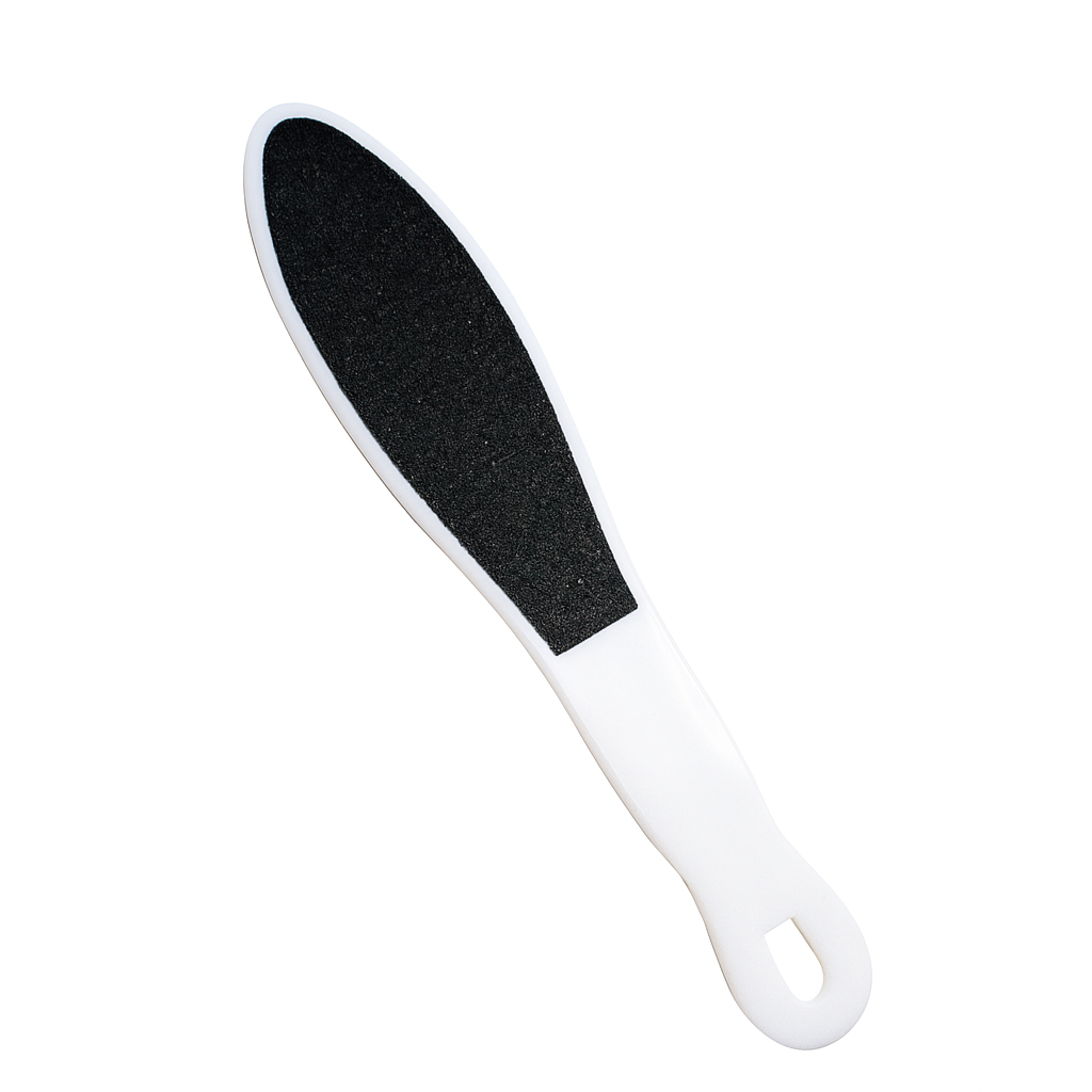 Lima Ergonómica Color Blanco Para Exfoliación de Talón