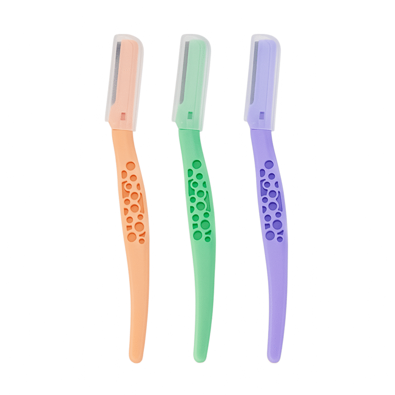 Paquete De Perfiladores De Cejas Con Mango Texturizado 3 piezas